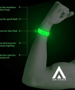 Beste Verkoop 😉 ARISENN® OPLAADBAAR LED LIGHTNING BAND GROEN|3 Standen | Reflecterende Hardloop Verlichting - Hardloop | Running Safety Led Light/ Reflecterende Armband Led/ Veiligheidsverlichting/ Hardloop Verlichting/ USB OPLAADBAAR / Sportarmbanden| 😍 -Nijdam Shop 550x543 14
