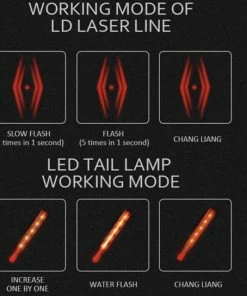 Beste Pirce 🎁 NA Fietsverlichting USB Oplaadbaar Fiets Achterlicht LED Laser 👍 -Nijdam Shop 550x544 12