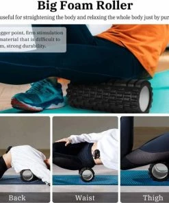 Beste Verkoop 🤩 U-Fit One U Fit One 4 Delige Foam Roller Set - Trigger Point Massage Roller - Massage Bal - Fitness - Yoga - Fascia - Bindweefsel - Zwart ⌛ -Nijdam Shop 550x544 9
