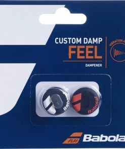 Promo 🔔 Babolat Custom Feel Demper - Zwart/wit/rood - 2 Stuks 😉