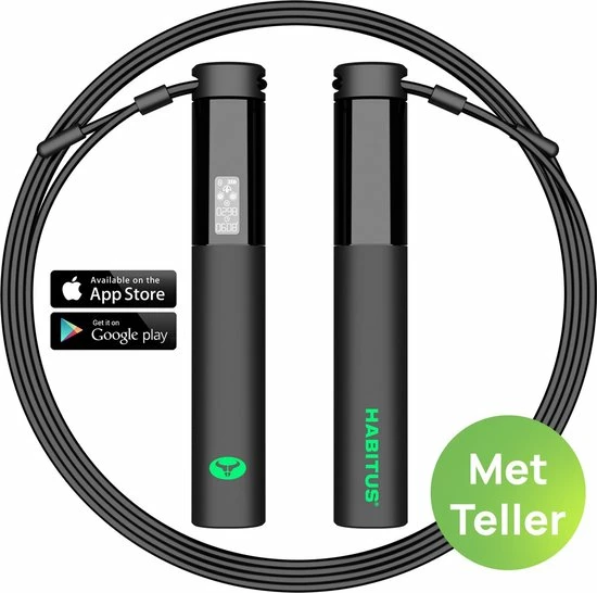 Promo ๐ Habitus Workout Springtouw Met Teller - Incl. App - Verstelbaar Sport Speedrope - Volwassenen - Digitaal - USB Oplaadbaar - Zwart ๐ 3 Promo ๐ Habitus Workout Springtouw Met Teller - Incl. App - Verstelbaar Sport Speedrope - Volwassenen - Digitaal - USB Oplaadbaar - Zwart ๐