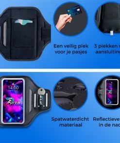 Kopen 👏 Let'sGoFit Hardloop Telefoonhouder - Sportband - Universeel & Spatwaterdicht T/m 7 Inch - Reflecterend - Inclusief E-book - Hardloop Armband Telefoon ❤️ -Nijdam Shop 550x546 15