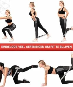 Coupon 🎁 Positive Things - Resistance Bands - Weerstandsbanden - Fitness Elastieken Set Van 5 - Grijs ❤️ -Nijdam Shop 550x547 9