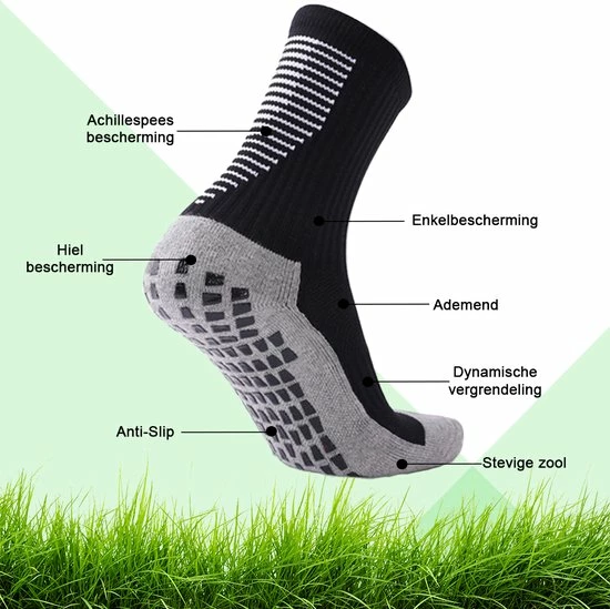 Korting ๐ MyStand® Gripsokken Voetbal Unisex 4 Pack - 4x Zwart (4 Paar) - One Size ๐ 4 Korting ๐ MyStand® Gripsokken Voetbal Unisex 4 Pack - 4x Zwart (4 Paar) - One Size ๐ - Afbeelding 2