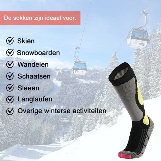 Promo ๐ MyStand Skisokken - Wintersportsokken - Skiën Snowboarden Of Wandelen - Wintersokken Compressie - Dames/Heren - One Size - Maat 37 Tot 47 - Geel ๐ฅ 5 Promo ๐ MyStand Skisokken - Wintersportsokken - Skiën Snowboarden Of Wandelen - Wintersokken Compressie - Dames/Heren - One Size - Maat 37 Tot 47 - Geel ๐ฅ - Afbeelding 3