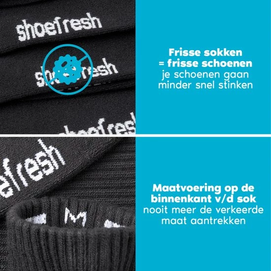 Promo ๐งจ 7 Paar ๐ Shoefresh Bamboe Sportsokken Dames - Maat 39-42 – Zwart – Naadloze Sokken ๐ 8 Promo ๐งจ 7 Paar ๐ Shoefresh Bamboe Sportsokken Dames - Maat 39-42 – Zwart – Naadloze Sokken ๐ - Afbeelding 6