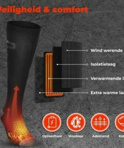 Beste Pirce 🔔 B-care Verwarmde Sokken - Elektrische Sokken - One Size Fits All - Inclusief Oplaadbare Accu - 4000 MAh Batterijen - 3 Verschillende Warmte Standen - Thermosokken - Black Friday – Sinterklaas – Schoencadeautjes Sinterklaas ⌛ -Nijdam Shop 550x550 141