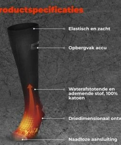 Beste Pirce 🔔 B-care Verwarmde Sokken - Elektrische Sokken - One Size Fits All - Inclusief Oplaadbare Accu - 4000 MAh Batterijen - 3 Verschillende Warmte Standen - Thermosokken - Black Friday – Sinterklaas – Schoencadeautjes Sinterklaas ⌛ -Nijdam Shop 550x550 147