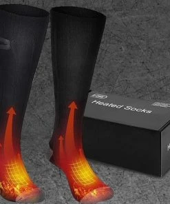 Beste Pirce 🔔 B-care Verwarmde Sokken - Elektrische Sokken - One Size Fits All - Inclusief Oplaadbare Accu - 4000 MAh Batterijen - 3 Verschillende Warmte Standen - Thermosokken - Black Friday – Sinterklaas – Schoencadeautjes Sinterklaas ⌛ -Nijdam Shop 550x550 149