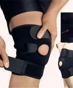 Gloednieuw ⌛ LOUZIR Knie Brace Ondersteuning - Verstelbare Kneepad Met Open Patella Brace - Neopreen - Outdoor Knie Protector - Knie Bescherming 🔥 -Nijdam Shop 550x550 160