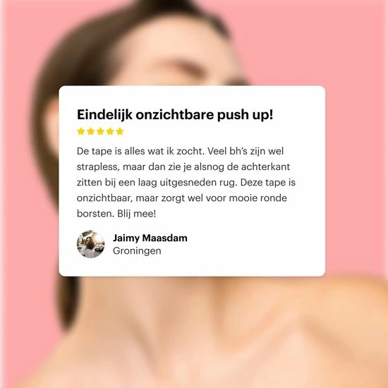 Begroting ๐ Merkloos Boob Tape Set - 7,5 Cm Breed 5 Meter Lang - Push Up Bra - Fashion Tape - BH Tape - Plak BH - BH Accessoire ๐ฏ 6 Begroting ๐ Merkloos Boob Tape Set - 7,5 Cm Breed 5 Meter Lang - Push Up Bra - Fashion Tape - BH Tape - Plak BH - BH Accessoire ๐ฏ - Afbeelding 4