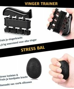 Aanbiedingen 🔥 Kangka 5-Delige Handtrainer Set – Verstelbare Handgrip, Handknijper - Vingertrainer - Onderarm Grip Trainer – Stressbal, Knijphalter, Stretcher & Grip Bal 💯 -Nijdam Shop 550x550 216