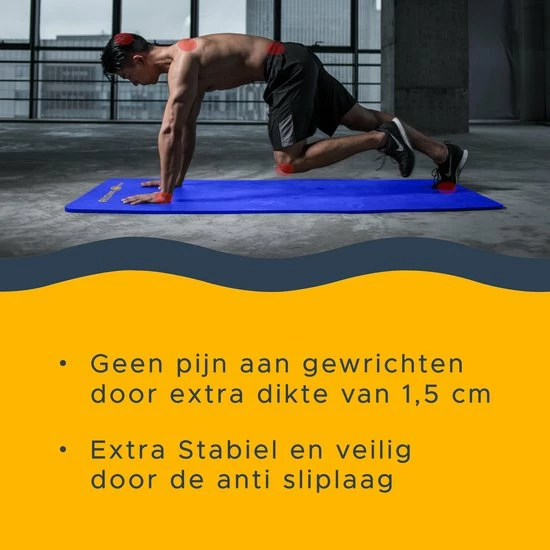 Flash-uitverkoop 🤩 Rising-Phoenix RP® Fitness Mat Yoga Mat Anti Slip Sport Mat 1,5 Cm - Draagtas & Draagriem - Gym Workout Ebook & Poster - Donker Blauw 🤩 7 Flash-uitverkoop 🤩 Rising-Phoenix RP® Fitness Mat Yoga Mat Anti Slip Sport Mat 1,5 Cm - Draagtas & Draagriem - Gym Workout Ebook & Poster - Donker Blauw 🤩 - Afbeelding 5