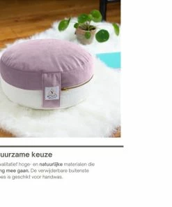 Kopen ✨ NOVO Wellbeing Meditatiekussen | Yoga Kussen | Boekweit | Paars 🛒 -Nijdam Shop 550x550 303