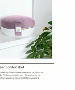 Kopen ✨ NOVO Wellbeing Meditatiekussen | Yoga Kussen | Boekweit | Paars 🛒 -Nijdam Shop 550x550 305