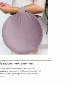Kopen ✨ NOVO Wellbeing Meditatiekussen | Yoga Kussen | Boekweit | Paars 🛒 -Nijdam Shop 550x550 306