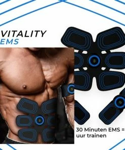 Groothandel ❤️ YUGN Vitality EMS Trainer Digital Display En NL Handleiding - Vernieuwd 2022 Model - USB Snel Oplaadbare Lithium Accu - Buikspier Trainer Elektrisch Thuis Sporten - Nu Met Gratis EBook - Cadeau Tip - Vaderdag Cadeau 😉 -Nijdam Shop 550x550 315