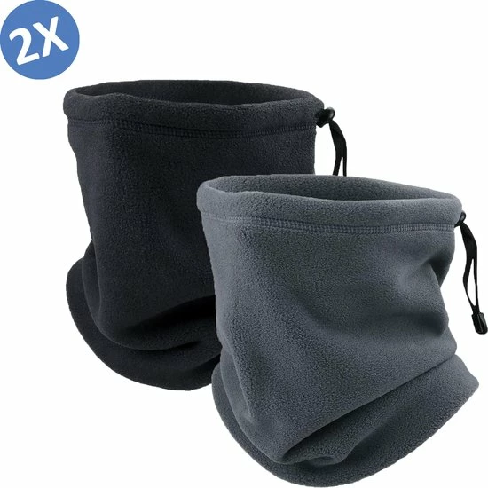 Beste deal ๐คฉ TwinQ Colsjaal Fleece - Bandana- Nekwarmer - Sjaal - Zwart Grijs - 2 Stuks ๐ 3 Beste deal ๐คฉ TwinQ Colsjaal Fleece - Bandana- Nekwarmer - Sjaal - Zwart Grijs - 2 Stuks ๐