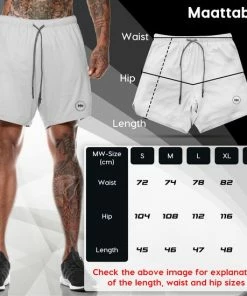 Kopen 🎉 MW® Sportbroek Voor Heren - Gym Broek Met Mobiel Zak - 2 In 1 Shorts - Hardloopbroek - (Grijs - M) 🌟 -Nijdam Shop 550x550 413