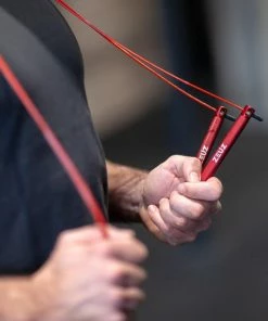Aanbiedingen ⭐ ZEUZ® Professioneel Crossfit & Fitness Springtouw – Verstelbaar – Volwassenen – Speed Sport Touw & Speedrope – Rood - Verbeter Je Conditie, Snelheid En Kracht Door Deze Jump Rope Met Kogellagers ✨ -Nijdam Shop 550x550 417