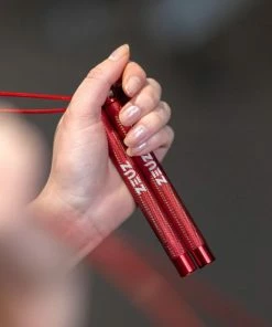 Aanbiedingen ⭐ ZEUZ® Professioneel Crossfit & Fitness Springtouw – Verstelbaar – Volwassenen – Speed Sport Touw & Speedrope – Rood - Verbeter Je Conditie, Snelheid En Kracht Door Deze Jump Rope Met Kogellagers ✨ -Nijdam Shop 550x550 422
