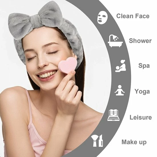 Groothandel ๐ LIXIN Set 2 Stuks Make-up Haarbanden - Wit, Grijs - Cosmetische Hoofdband - Haarband Volwassenen - Bandeau - Vrouwen - Dames - Tieners - Meiden - Dans - Yoga - Hardlopen - Sport - Haaraccessoires โจ 8 Groothandel ๐ LIXIN Set 2 Stuks Make-up Haarbanden - Wit, Grijs - Cosmetische Hoofdband - Haarband Volwassenen - Bandeau - Vrouwen - Dames - Tieners - Meiden - Dans - Yoga - Hardlopen - Sport - Haaraccessoires โจ - Afbeelding 6