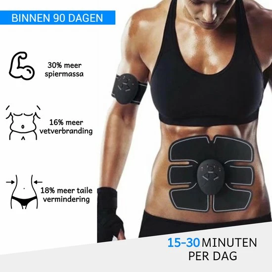 Nieuw โค๏ธ Cless Workout Cless EMS Buikspiertrainer - USB Oplaadbaar - 10 Gratis Gelpads - Unisex - ABS Trainer ๐คฉ 6 Nieuw โค๏ธ Cless Workout Cless EMS Buikspiertrainer - USB Oplaadbaar - 10 Gratis Gelpads - Unisex - ABS Trainer ๐คฉ - Afbeelding 4