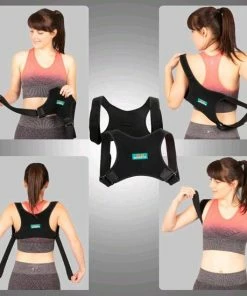 Goedkoop 🔔 Geeek AB Sports Rugbrace Voor Houding Correctie Van Rug, Schouder En Nek | Postuur Corrector Mét Okselpads | Schouderbrace Zwart | Verstelbare Rugband | Houding Rugcorrector Tegen Rugklachten | Rug Brace 👏 -Nijdam Shop 550x550 499