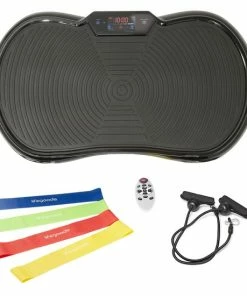 Beste Verkoop ๐ฅ LifeGoods Trilplaat - Bluetooth Speaker - 180 Niveaus - Fitness Weerstandskabels - Afstandsbediening - Zwart โจ