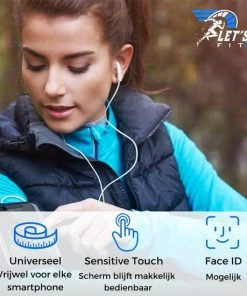Kopen 👏 Let'sGoFit Hardloop Telefoonhouder - Sportband - Universeel & Spatwaterdicht T/m 7 Inch - Reflecterend - Inclusief E-book - Hardloop Armband Telefoon ❤️ -Nijdam Shop 550x550 560