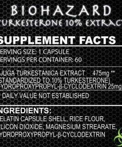 Begroting โญ Biohazard - Turkesterone - 10% Extract - 500mg - 60 Capsules - Testosterone Booster - Testosterone Capsules - Afvallen - Fatburner ๐ 8 Begroting โญ Biohazard - Turkesterone - 10% Extract - 500mg - 60 Capsules - Testosterone Booster - Testosterone Capsules - Afvallen - Fatburner ๐ -Nijdam Shop 550x550 573