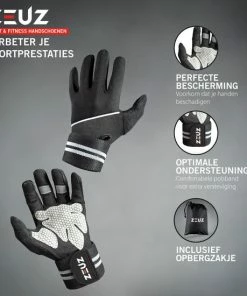 Beste Pirce 🥰 ZEUZ® Sport & Fitness Handschoenen Heren & Dames - Krachttraining – Crossfit Gloves – Volledige Bescherming Vingers - Grijs & Zwart - Maat XL ❤️ -Nijdam Shop 550x550 598