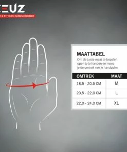 Beste Pirce 🥰 ZEUZ® Sport & Fitness Handschoenen Heren & Dames - Krachttraining – Crossfit Gloves – Volledige Bescherming Vingers - Grijs & Zwart - Maat XL ❤️ -Nijdam Shop 550x550 599