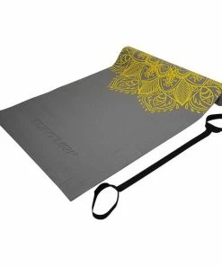 Groothandel 🛒 Tunturi PVC Yogamat - Fitnessmat 4mm Dik - Antraciet Met Print - Incl. Gratis Fitness App 🔥 -Nijdam Shop 550x550 627