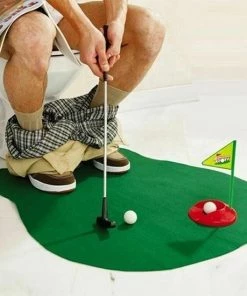 Nieuw ✨ LOUZIR Toilet Golf - Golfspel Toilet - WC Spel - Toilet Pret -Trainingsmaterialen - Mini Golfset - Spellen - Sport Speelgoed - Putting - Mini Golfset - Golf Accessoires - Golftrainingsmateriaal - Trainingsmaterialen 🥰