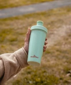 Goedkoop 🌟 Ecofles Shakebeker Met Mixer - Bioplastic - 700ml - Groen 😉 -Nijdam Shop 550x550 66