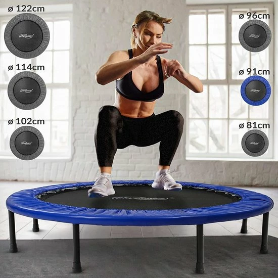 Begroting ๐ Physionics Trend24 Trampoline - Trampoline Fitness - Trampolines - Rond - Mini - Binnen En Buiten - Max 100 KG - 36 Inch ๐ 5 Begroting ๐ Physionics Trend24 Trampoline - Trampoline Fitness - Trampolines - Rond - Mini - Binnen En Buiten - Max 100 KG - 36 Inch ๐ - Afbeelding 3