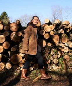 Goedkoopste 🔔 Travelin' Yukon Dames Outdoorlaarzen - Vibram Zool - Waterdicht - Wol Gevoerd - Cognac Bruin Leer - Maat 40 😉 -Nijdam Shop 550x550 725