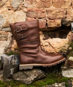 Goedkoopste 🔔 Travelin' Yukon Dames Outdoorlaarzen - Vibram Zool - Waterdicht - Wol Gevoerd - Cognac Bruin Leer - Maat 40 😉 -Nijdam Shop 550x550 726