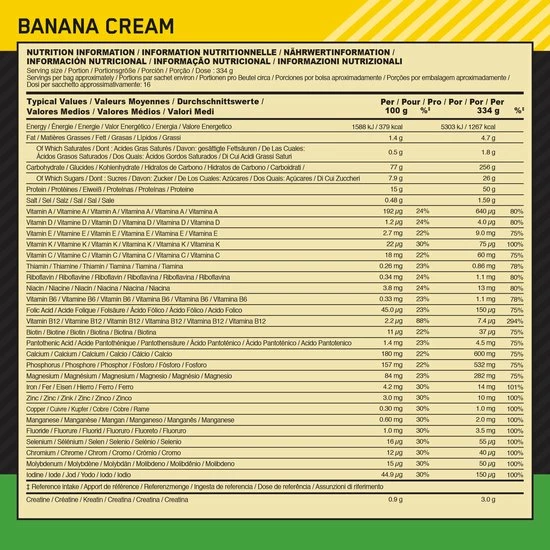 Begroting π Optimum Nutrition Serious Mass - Banana - Mass Gainer - Weight Gainer - 2727 Gram (8 Servings) π 8 Begroting π Optimum Nutrition Serious Mass - Banana - Mass Gainer - Weight Gainer - 2727 Gram (8 Servings) π - Afbeelding 6