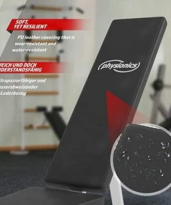 Groothandel 💯 Physionics® Multifunctionele Halterbank, Halterbank Verstelbaar, Fitnessbank, Rugleuning 5-voudig Verstelbaar, Inklapbaar, Beenhouder, Tot 200 Kg Belastbaar, Schuine Bank, Platte Bank, Trainingsbank, Fitnessbank Voor Thuis, Buiktrainer 👏 -Nijdam Shop 550x550 766