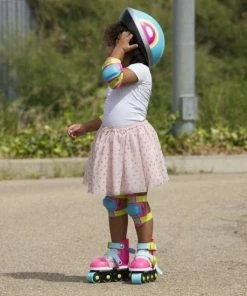 Promo 👍 Rolschaatsen Met Brede Wielen - Imaginarium - Verstelbare Skates - Inclusief Helm, Beschermers, Tas En Pionnen - Roze 🤩 -Nijdam Shop 550x550 786