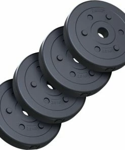 Groothandel 🛒 ScSPORTS® Halterschijven Set 10 Kg - Kunststof - 30 Mm - 4 X 2,5 Kg - Gewichten 🌟