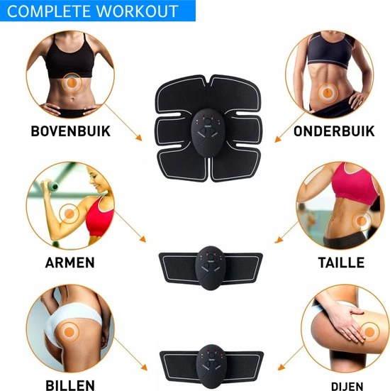 Nieuw โค๏ธ Cless Workout Cless EMS Buikspiertrainer - USB Oplaadbaar - 10 Gratis Gelpads - Unisex - ABS Trainer ๐คฉ 8 Nieuw โค๏ธ Cless Workout Cless EMS Buikspiertrainer - USB Oplaadbaar - 10 Gratis Gelpads - Unisex - ABS Trainer ๐คฉ - Afbeelding 6