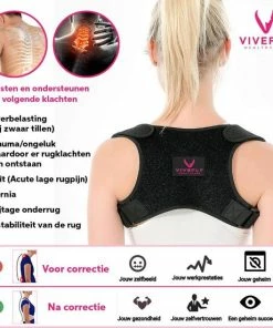 Beste recensies van 😀 Vivefly Healthcare - Postuur Corrector - Houding Correctie - Verhelpen Van Rugklachten - Verstelbare Rugband - One Size - Schouder Band - Rugpijn Voorkomen - Fitness - Houding Correctie - Thuiswerken - Vaderdag 🧨 -Nijdam Shop 550x551 8