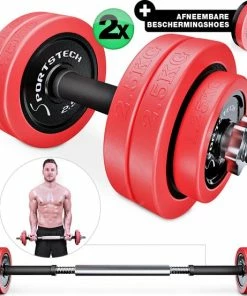 Promo 🌟 Sportstech AH300 Halterset - Korte&lange Halter Dumbbell Ineen - 20 Kg - Halters - Gewichten 😀 -Nijdam Shop 550x552 1