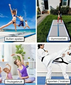 Gloednieuw ❤️ Innovative Outdoor AirTrack Pro - Turnmat | 4 Meter | Gymnastiek | Fitness Mat | Waterproof | Opblaasbaar | INCL. 600W Elektrische Pomp ✔️ -Nijdam Shop 550x552 4