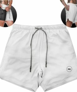 Kopen 🎉 MW® Sportbroek Voor Heren - Gym Broek Met Mobiel Zak - 2 In 1 Shorts - Hardloopbroek - (Grijs - M) 🌟 -Nijdam Shop 550x552 5