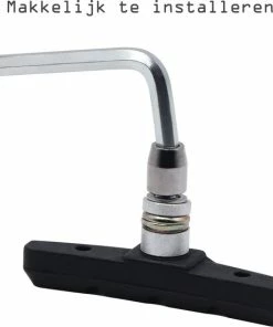 Beste deal 👏 Discountershop 4 Set Universele Rubberen Fiets V Remblokken Set - 4 Paar – 8 Stuks – 70mm | Rubber Remblokjes | Fietsen Remblok | Remblokkenset | Remblokset Geschikt Voor Mountainbike, Stadsfiets, Vouwfiets En Tourfiets 👍 -Nijdam Shop 550x553 8