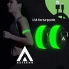 Beste Verkoop 😉 ARISENN® OPLAADBAAR LED LIGHTNING BAND GROEN|3 Standen | Reflecterende Hardloop Verlichting - Hardloop | Running Safety Led Light/ Reflecterende Armband Led/ Veiligheidsverlichting/ Hardloop Verlichting/ USB OPLAADBAAR / Sportarmbanden| 😍